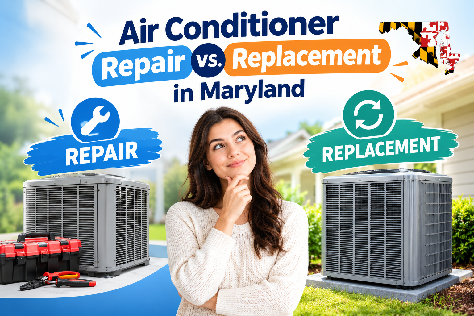 Air Conditioner Repair vs. Replacement in Maryland